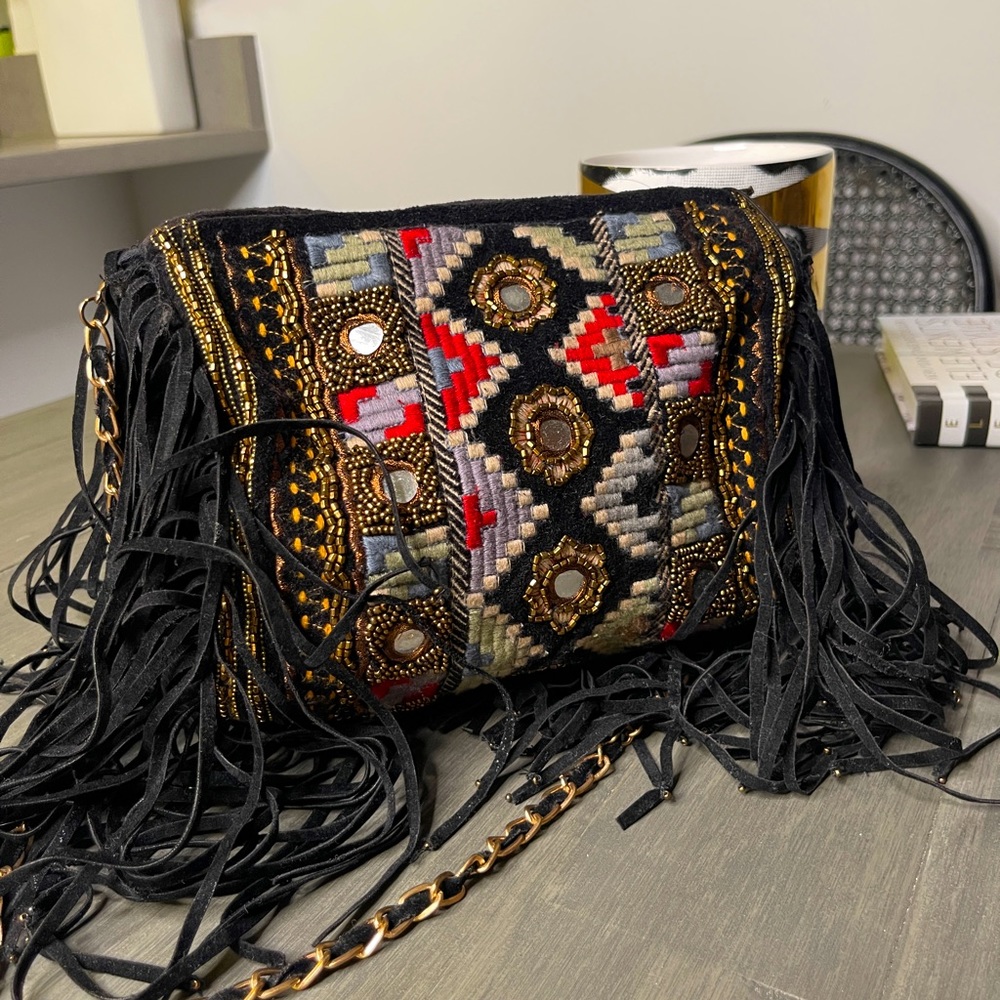 Zara Fringed Purse
